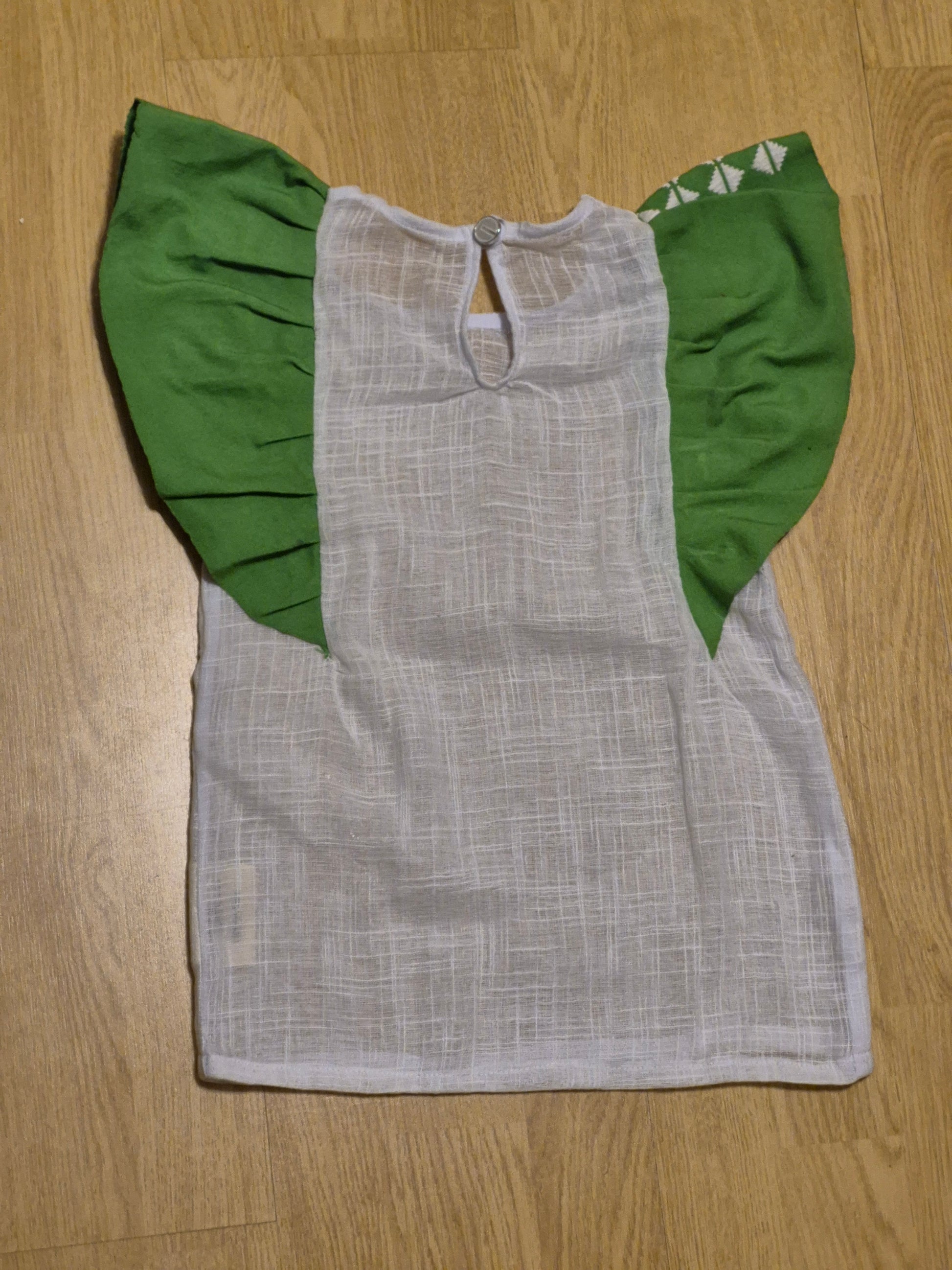 Haut bicolore "vert-blanc"