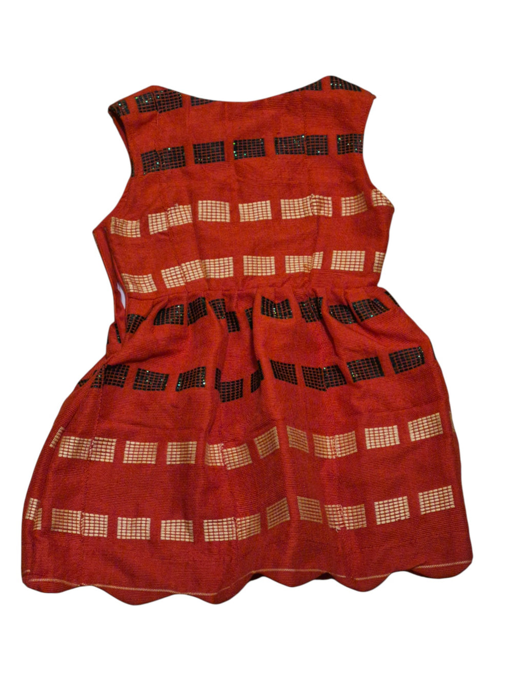Robe décolletée motif graphique