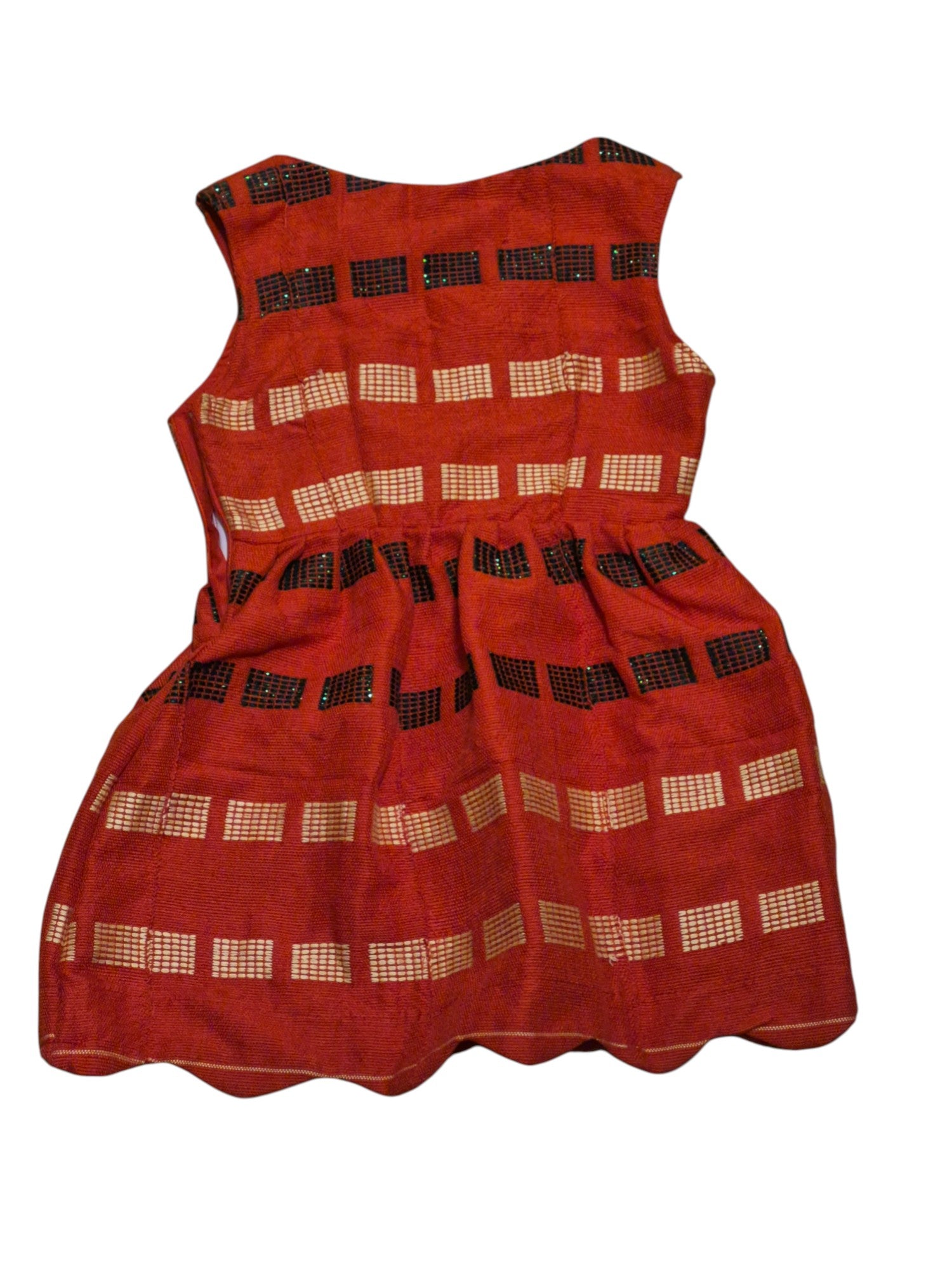 Robe décolletée motif graphique