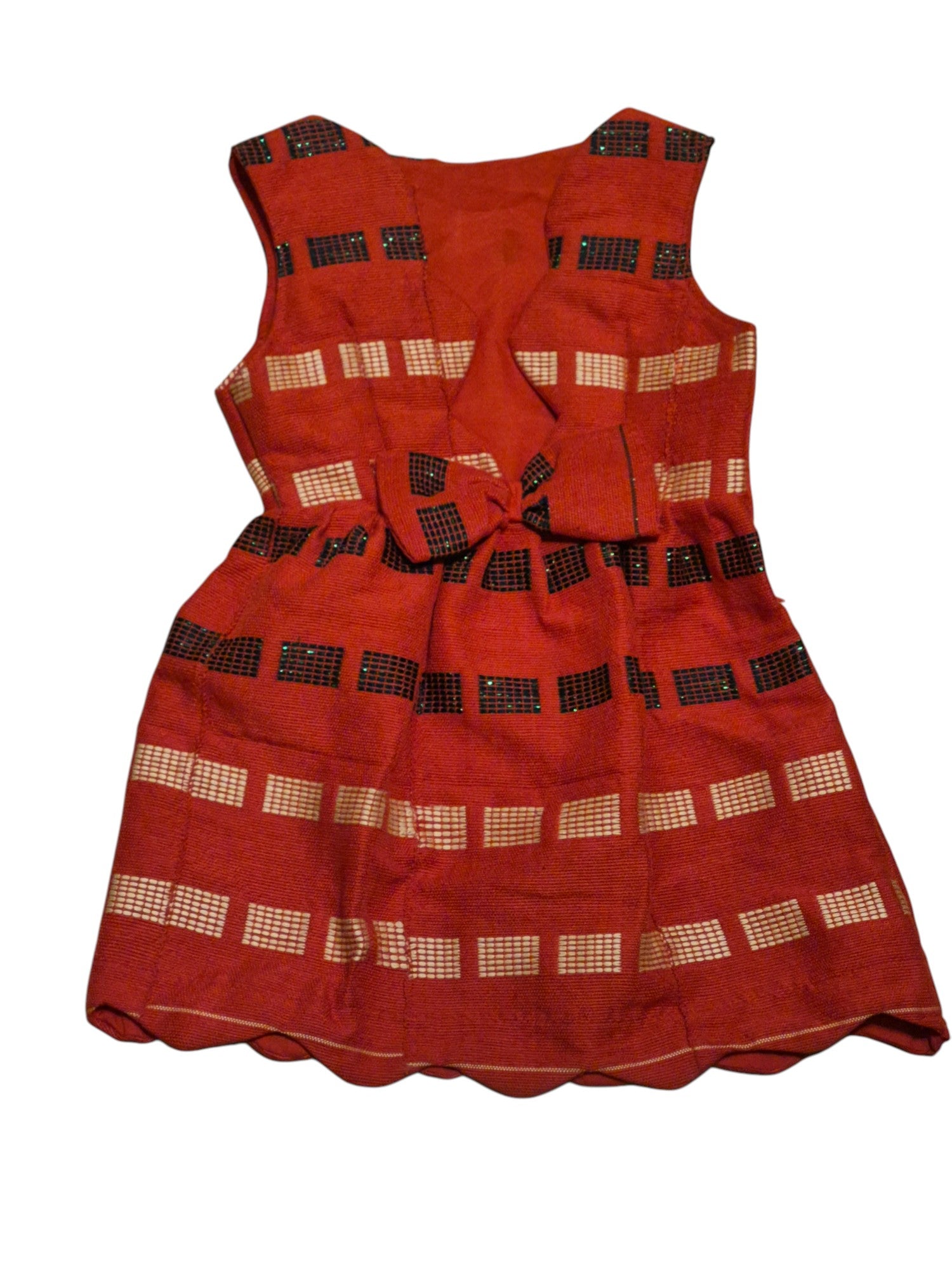 Robe décolletée motif graphique