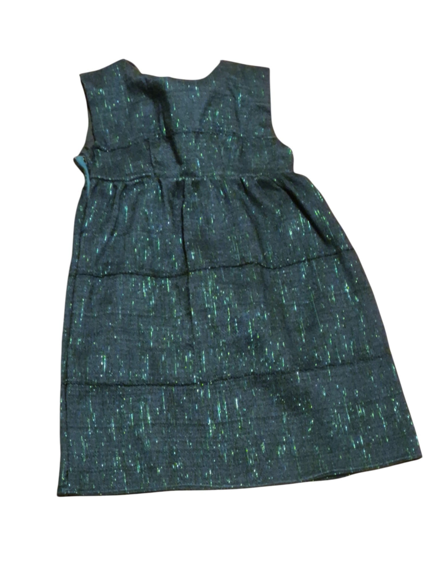 Robe décolletée vert brillant