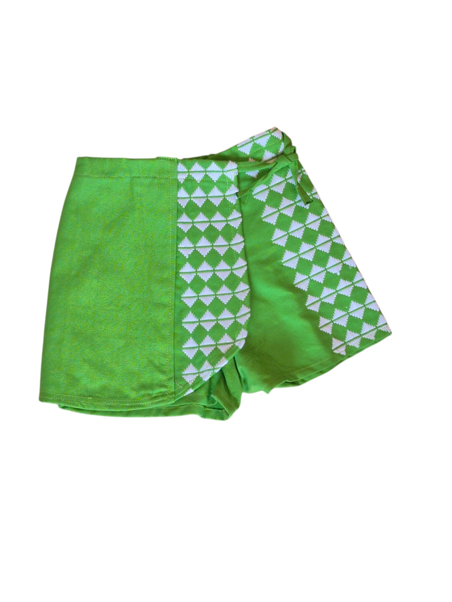 Short Mossane "Vert-blanc"