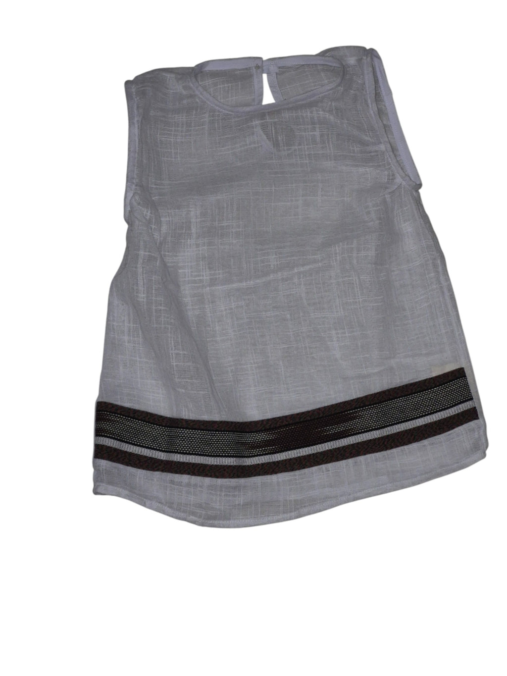 Haut bicolore "Marron-blanc"