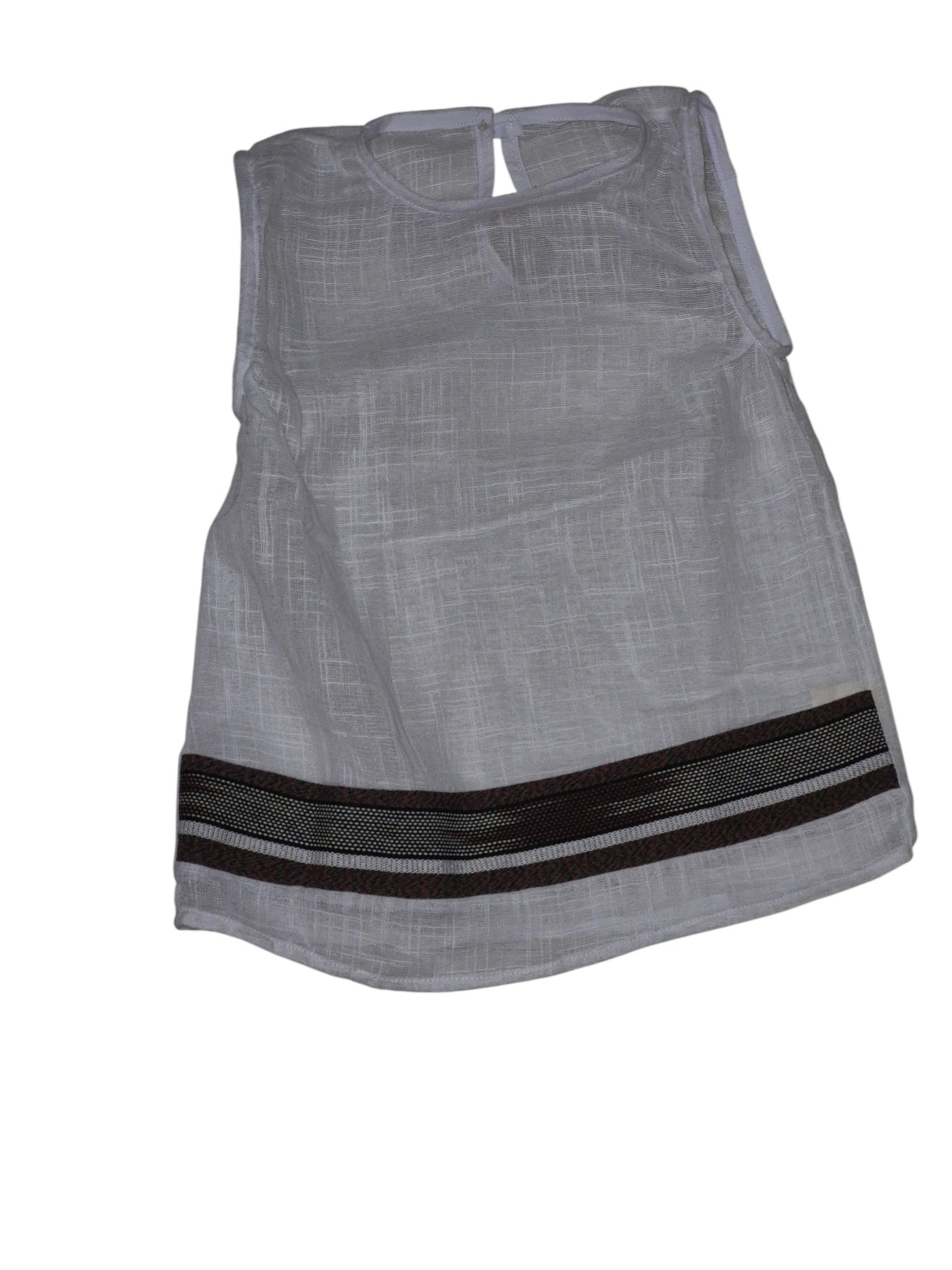 Haut bicolore "Marron-blanc"
