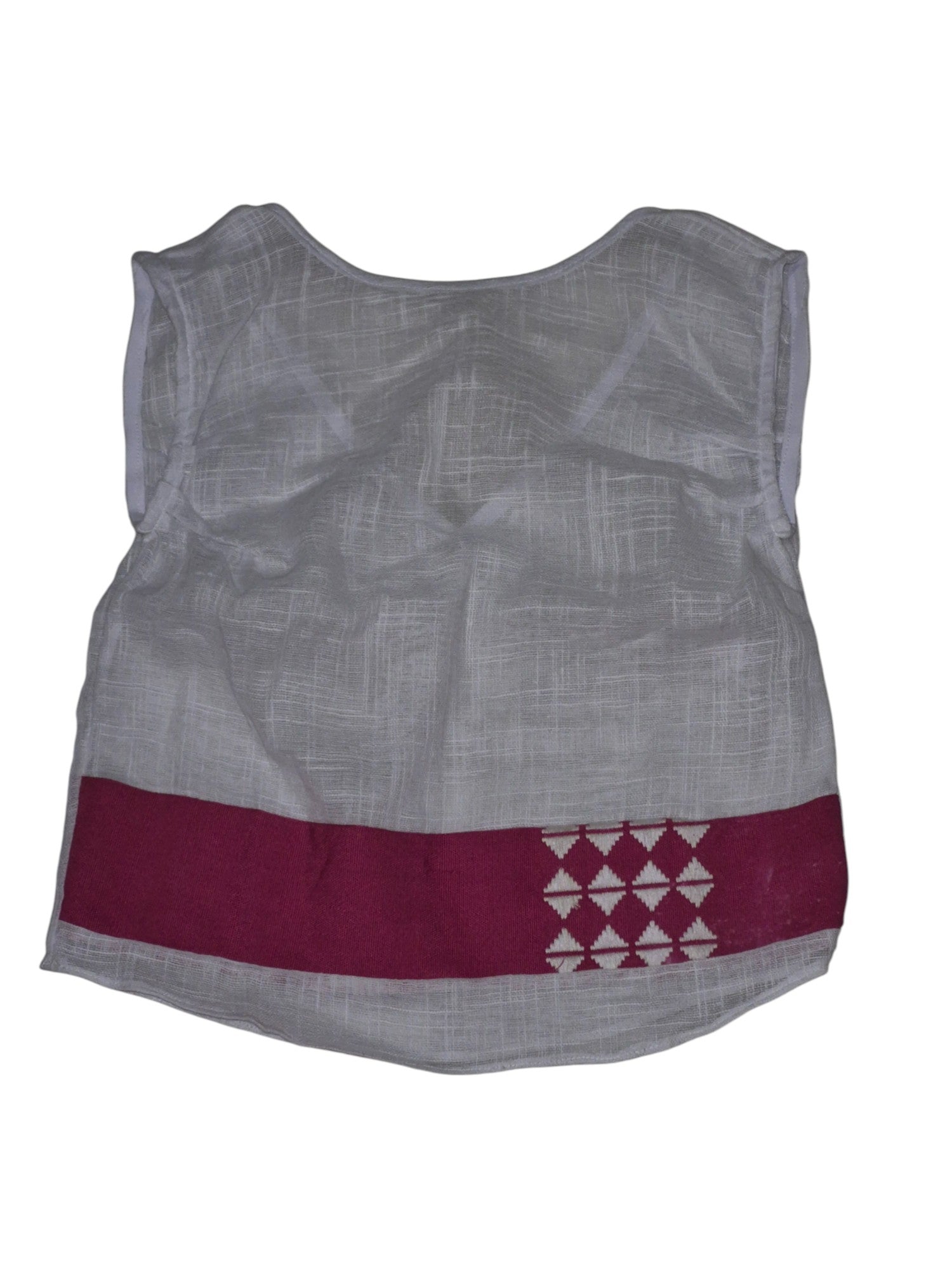 Haut bicolore "Rose-blanc"
