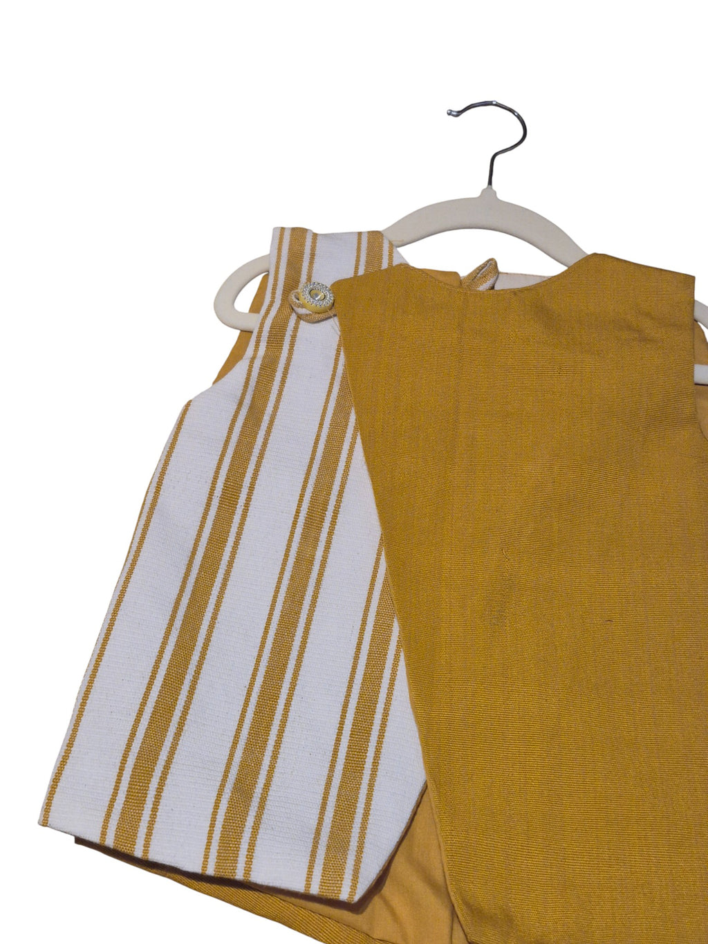 Gilet croisé jaune moutarde