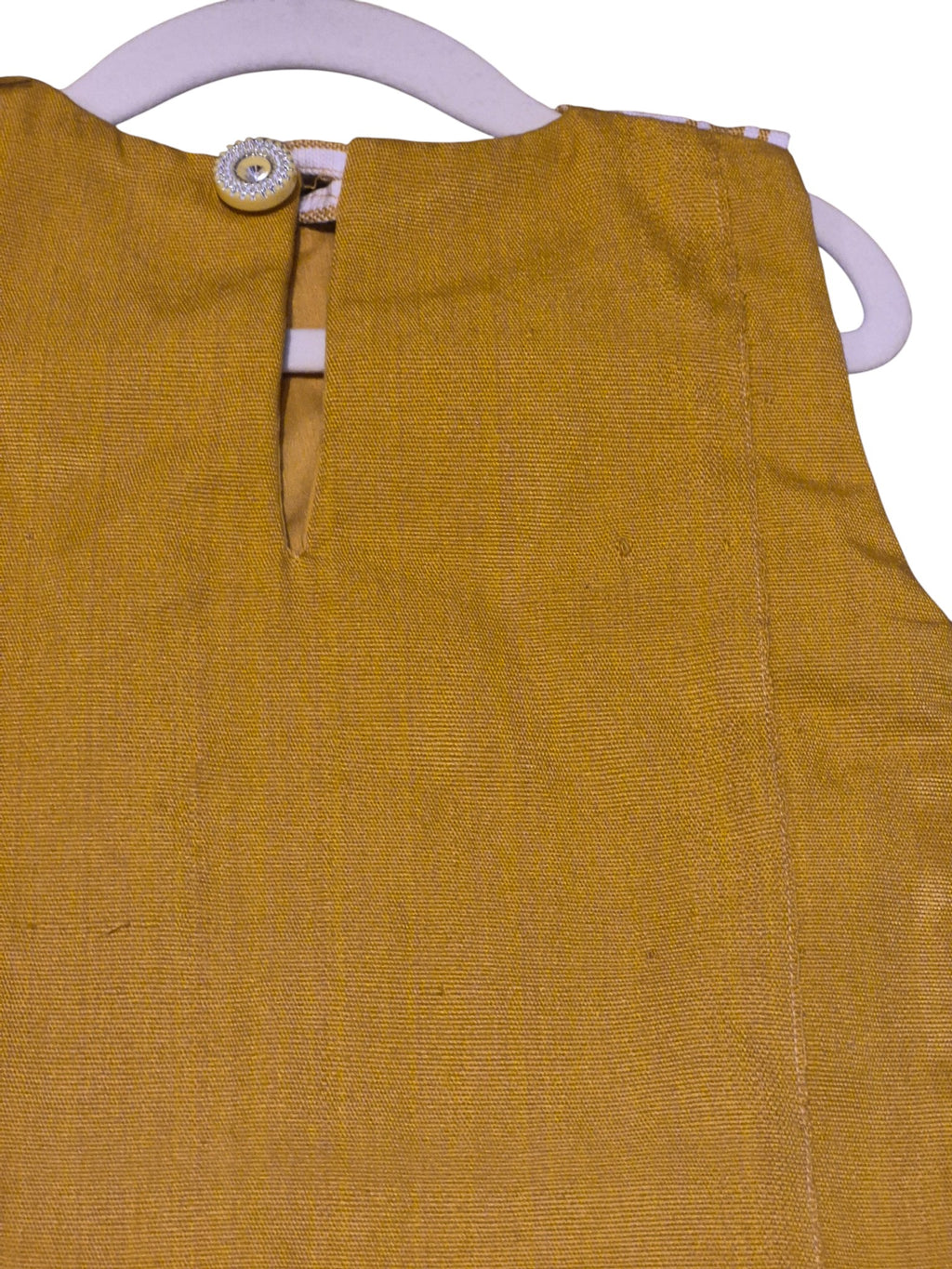 Gilet croisé jaune moutarde