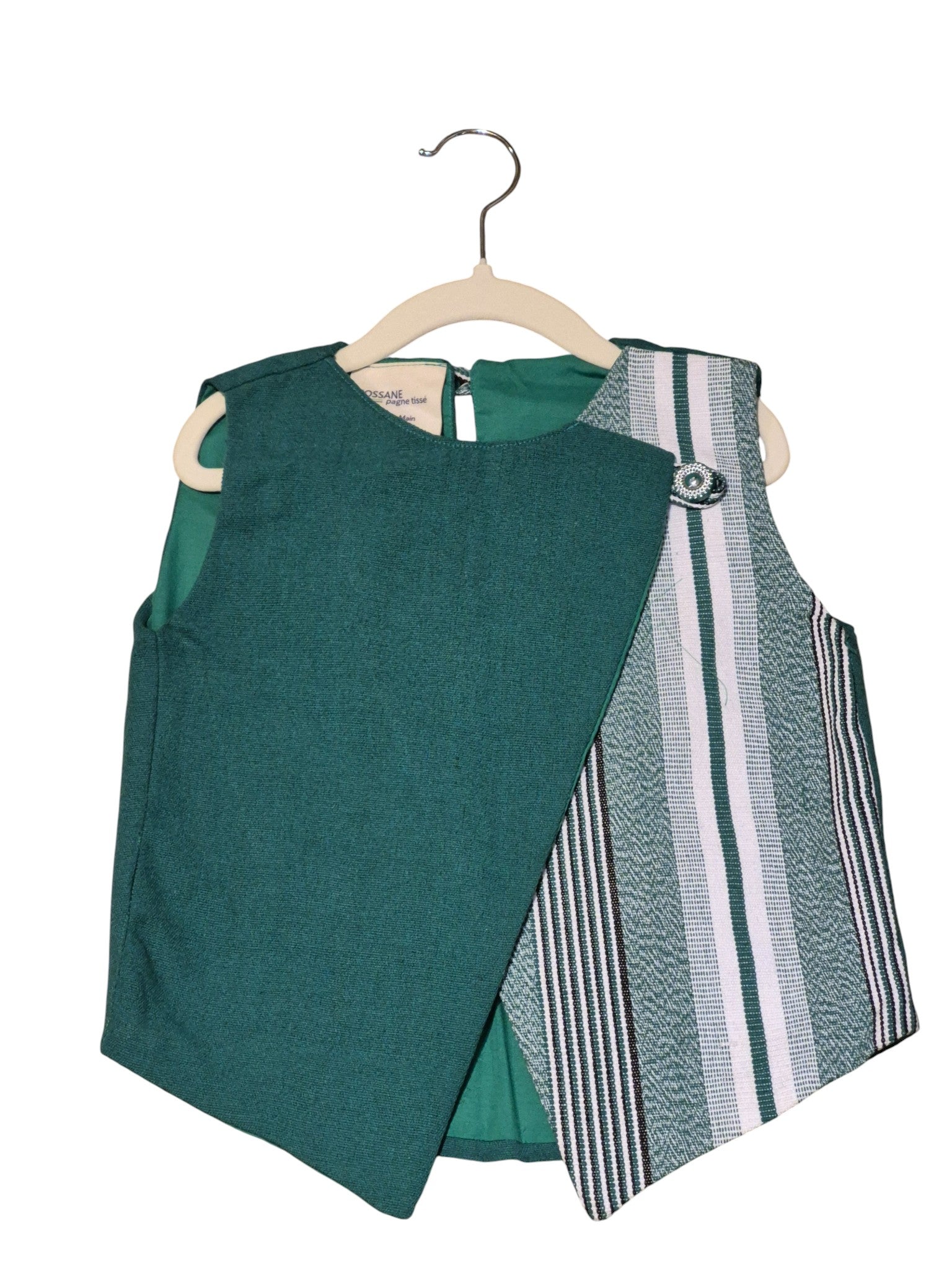 Gilet croisé unisexe fait main et écoresponsable