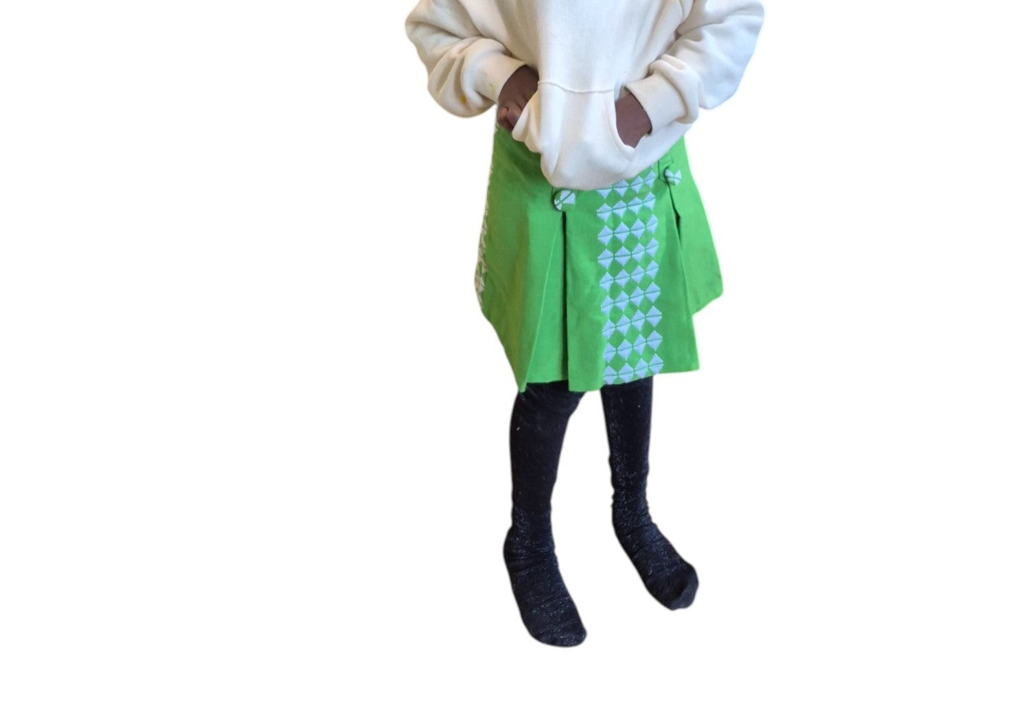 Jupe Mossane "Vert-blanc"