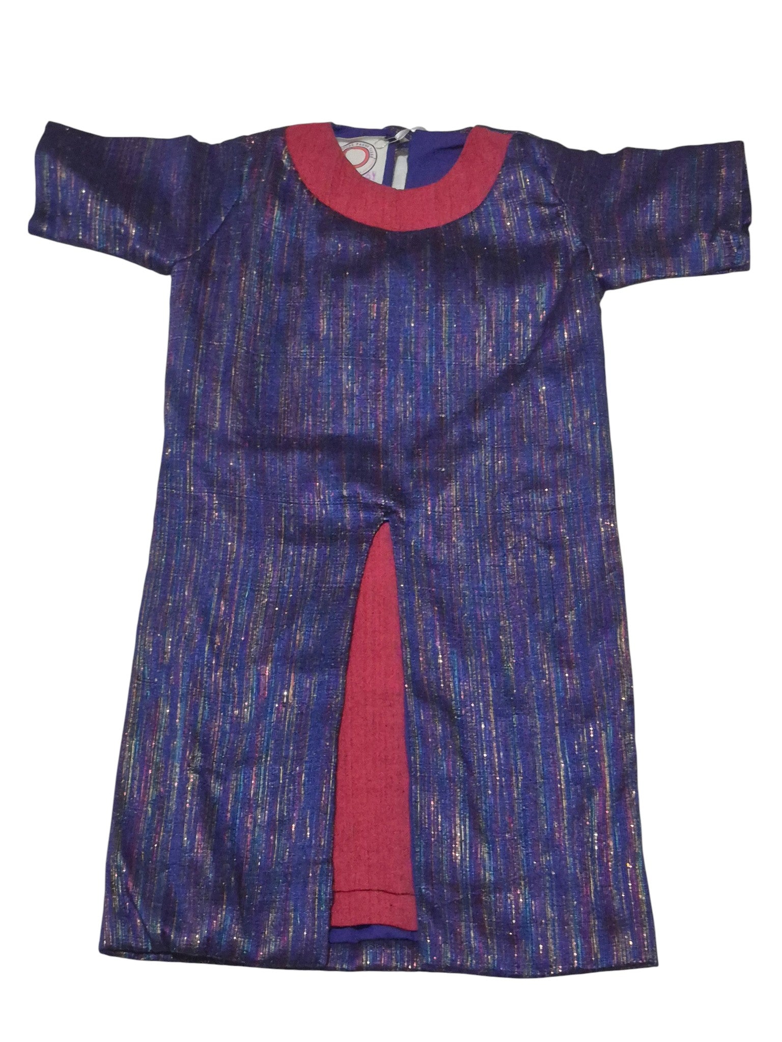 Robe bi-matière Fait-Main en tissu africain - Ethique et durable