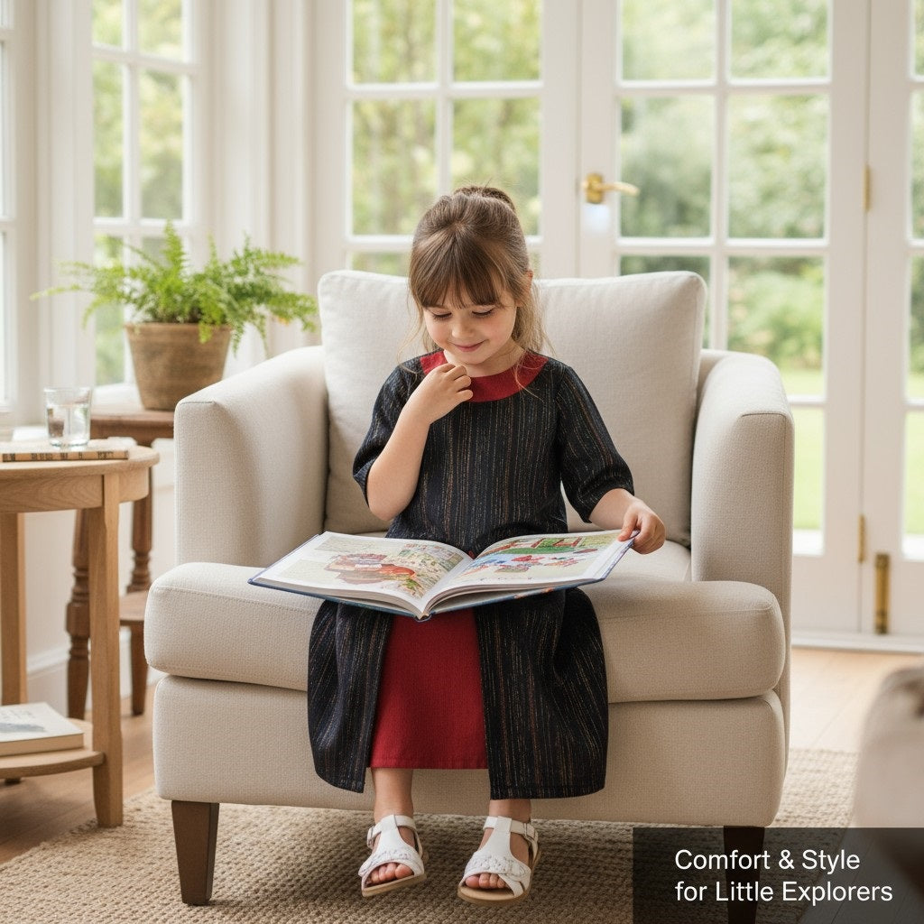 Robe bi-matière Fait-Main en tissu africain - Ethique et durable