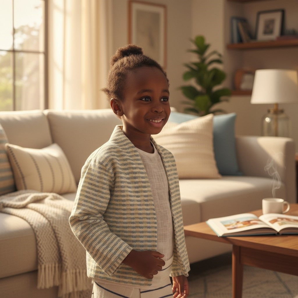 Veste vert brillant nuit col oval