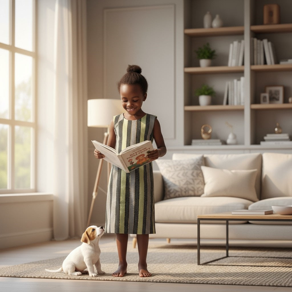 Robe-gilet "Glory" en tissu africain durable - écoresponsable et artisanale