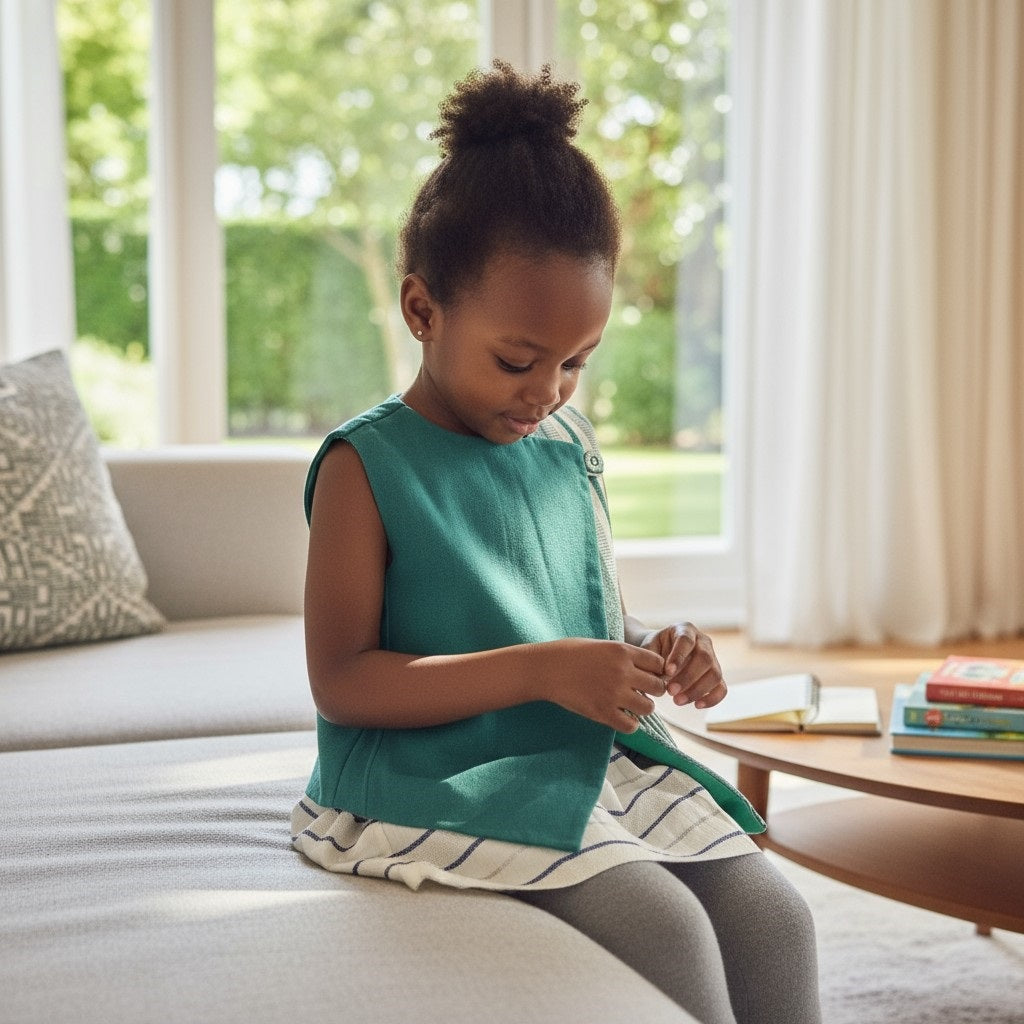 Gilet croisé unisexe fait main et écoresponsable