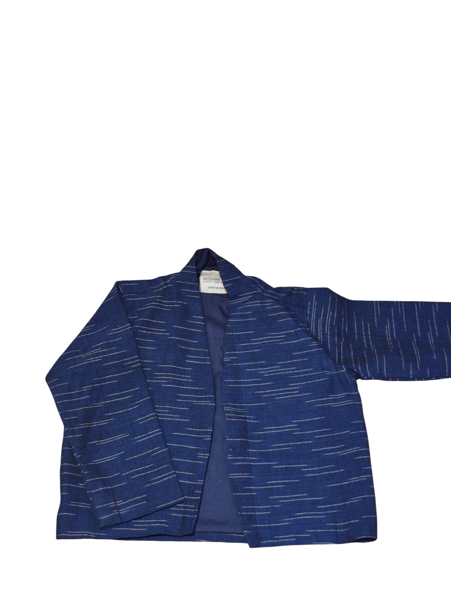 Veste bleu nuit col oval