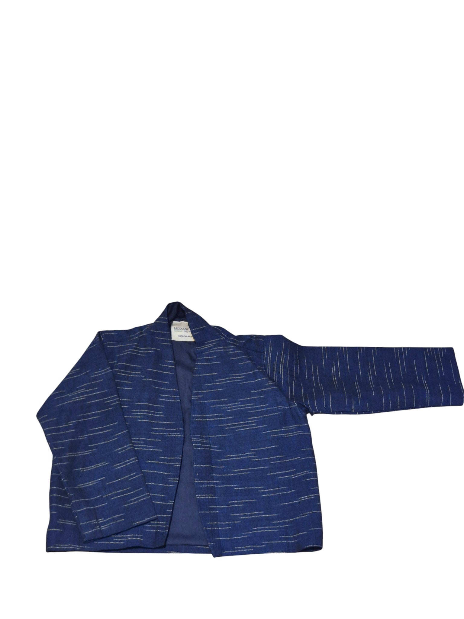 Veste bleu nuit col oval