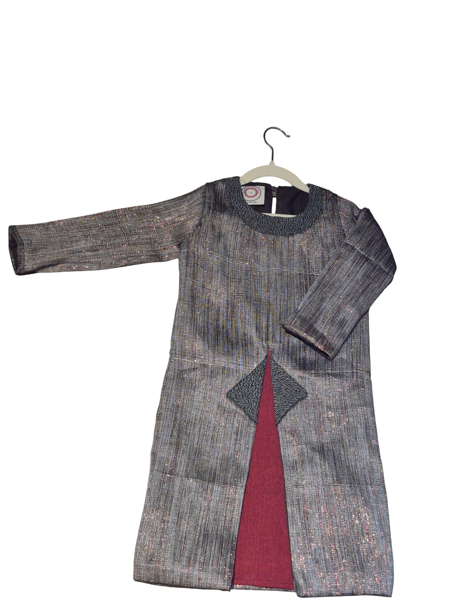 Robe bi-matière Fait Main en tissu africain - Ethique et durable