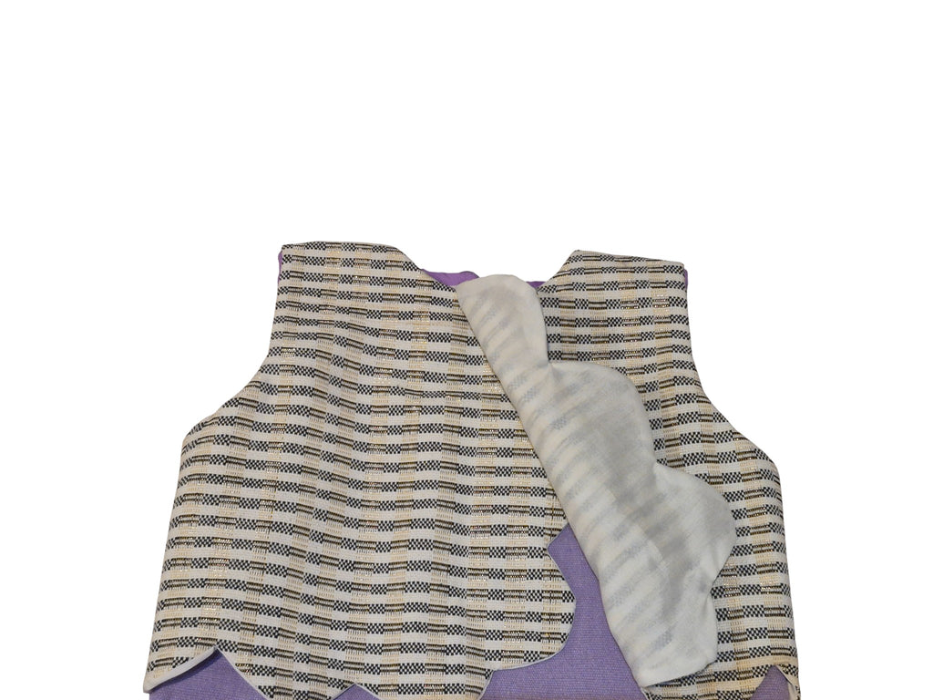 Robe 2 en 1 Boléro en Kenté africain artisanal - éthique et durable