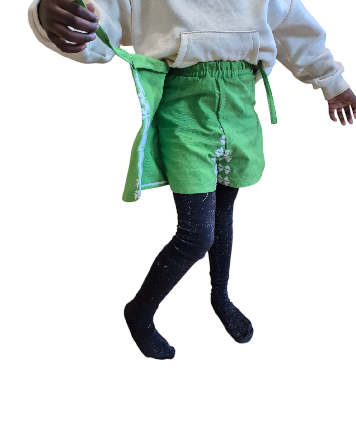 Short Mossane "Vert-blanc"