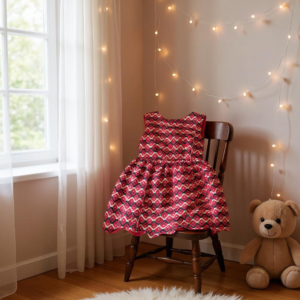 Robe décolletée rouge