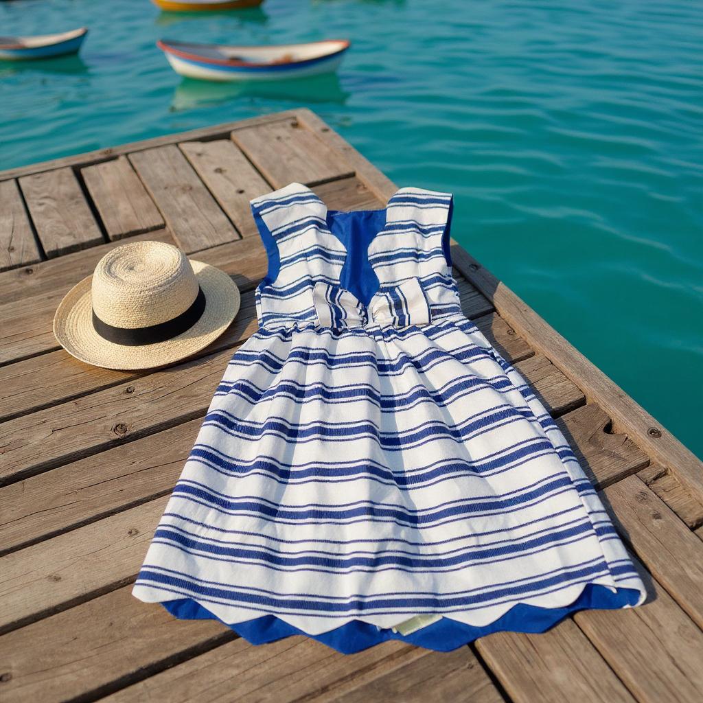 Robe décolletée bicolore