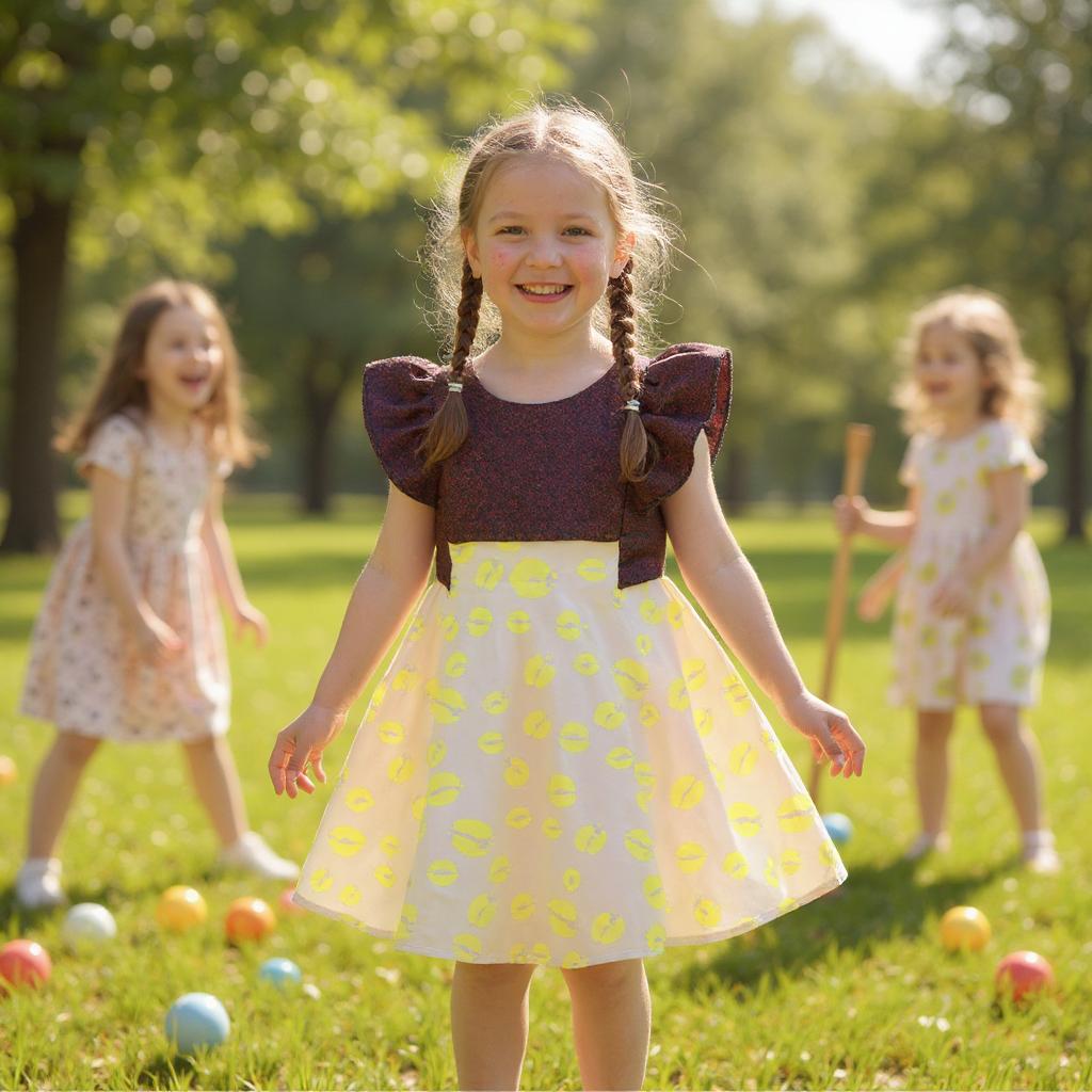Robe bi matière manches papillon